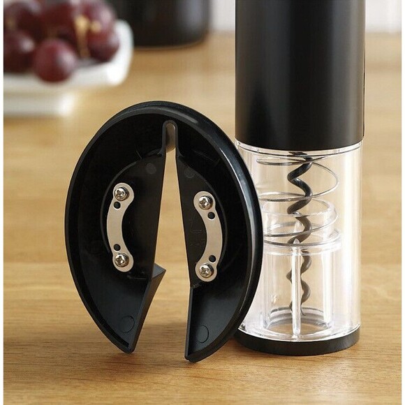 Electric Cordless Wine Bottle Opener Set Automatic Corkscrew with Foil Cutter - Picture 2 of 10